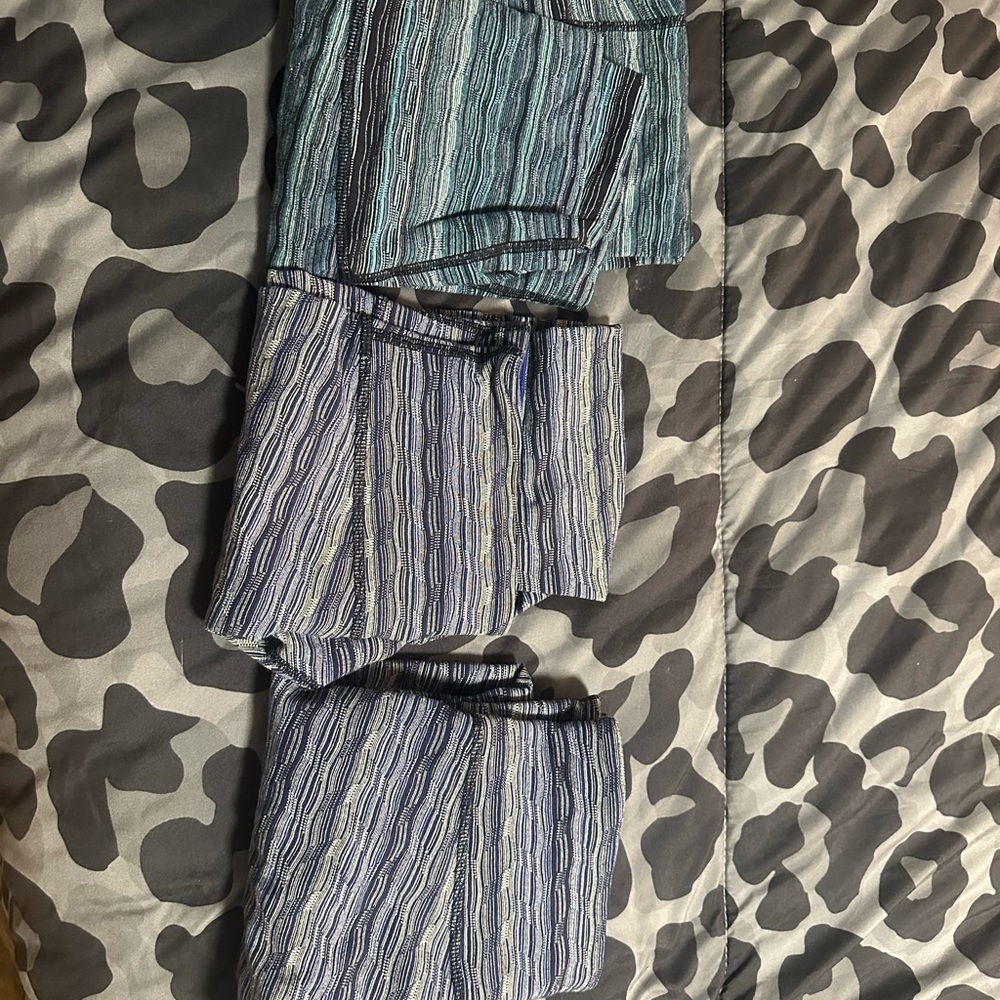 lululemon athletica Striped Leggings - Blue and Green